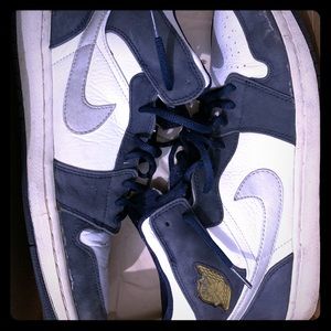 Og Air Jordan 1 Retro+ white/silver/navy